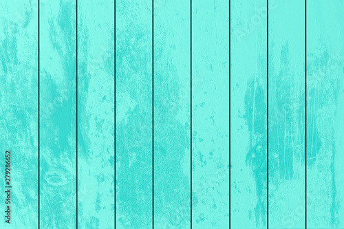 Texture of White Blue Green wood plank can be use for background. The white wood background is on top view of natural wooden from the forest show texture of original wooden.