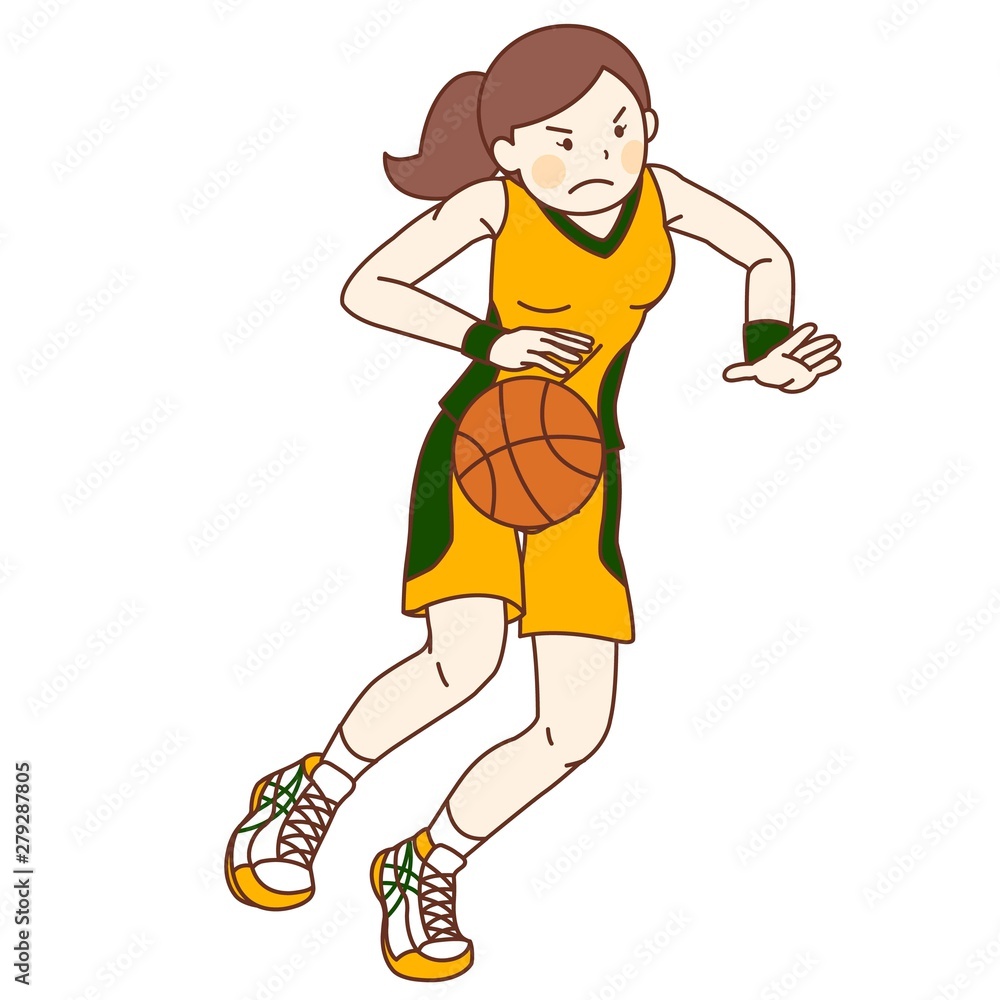 バスケットボール選手 女性 Stock イラスト Adobe Stock バスケットボール選手 女性 Stock イラスト Adobe Stock