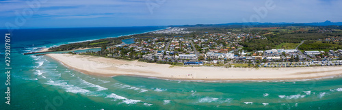 Panorama of Kingscliff on the Northern NSW coast © Zstock