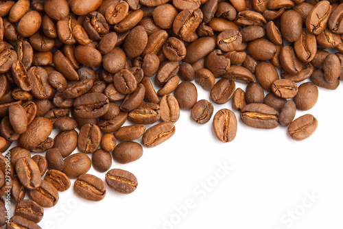 Roasted coffee beans background