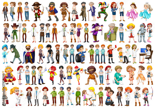 Large set of different people © GraphicsRF