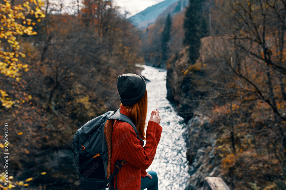 hiker in the forest hiker in the forest