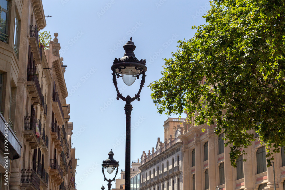 Lampposts in Barcelona