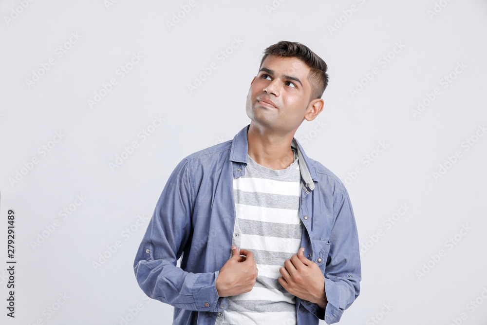 young Indian man giving multiple expression young Indian man giving multiple expression