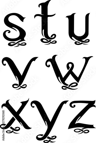 Letter Monogram Set 4 Lower Case