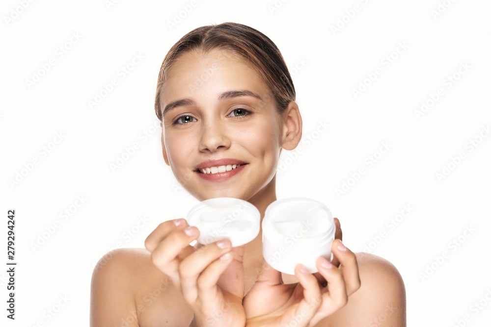 girl with sponge girl with sponge