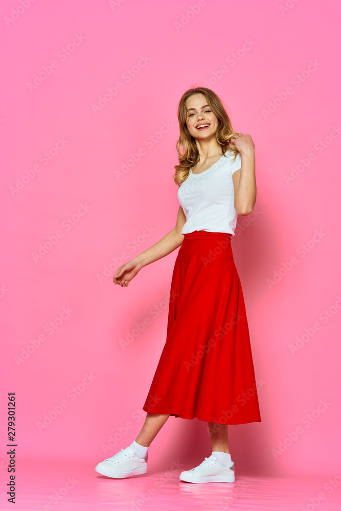 girl in red dress girl in red dress