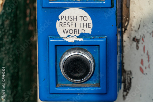 push to reset world button photo