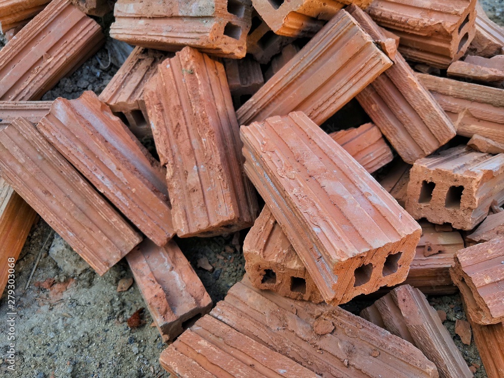 pile of old bricks