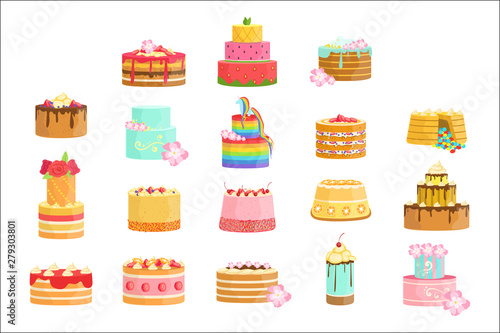 Special Occasion Decorated Cakes Assortment
