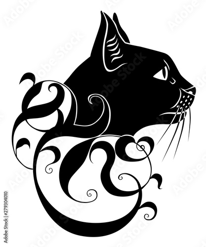 black cat decoration