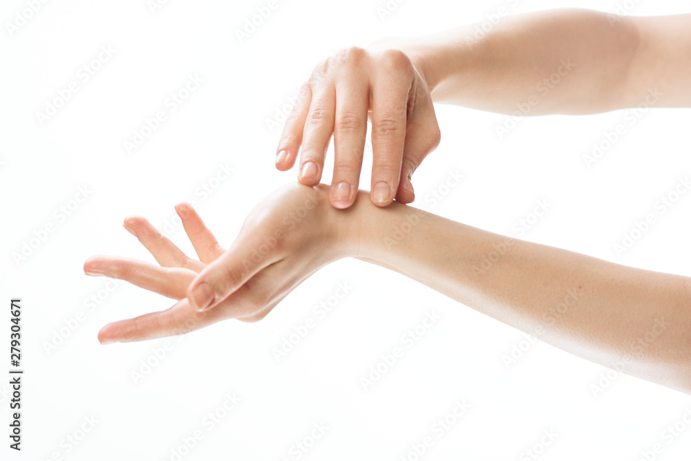 female hands of young woman