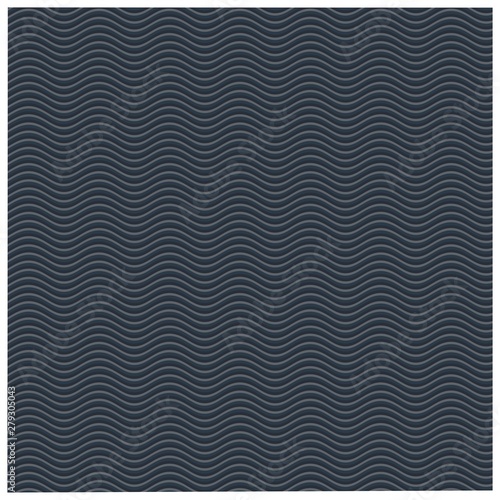 Repeating gray wave. Vector background.