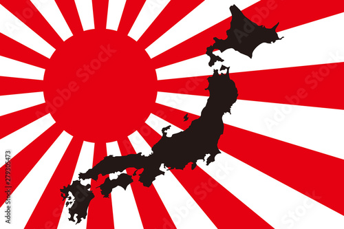Background Wallpaper Vector Illustration Design Free Size Rising Sun Japan Flag Hinomaru Imperial Military State Former Japanese Army Militaryism Asia 背景 ベクターイラスト素材 旭日旗 日本国旗 日の丸 軍事国家 軍隊 軍国主義 アジア Stock ベクター