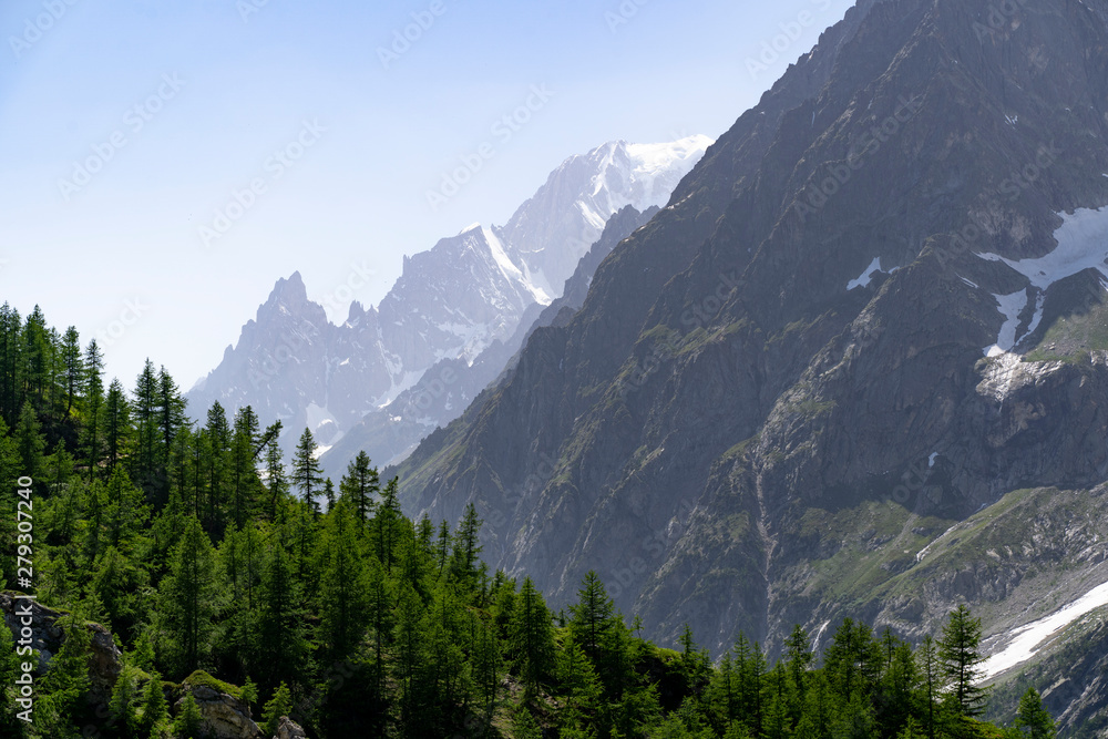 Forest and mountains in the Italian Alps Forest and mountains in the Italian Alps