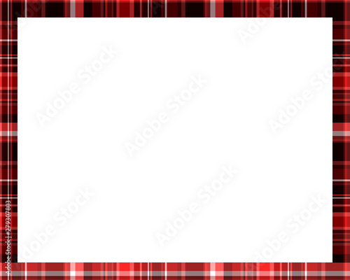 Rectangle borders and Frames vector. Border pattern geometric vintage frame design. Scottish tartan plaid fabric texture. Template for gift card, collage, scrapbook or photo album and portrait. EPS 10
