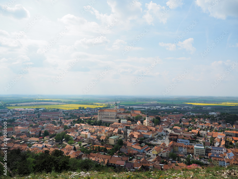 Naklejka premium Czech Republic Mikulov Cross on Holy Hill