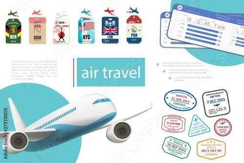 Realistic Air Travel Concept