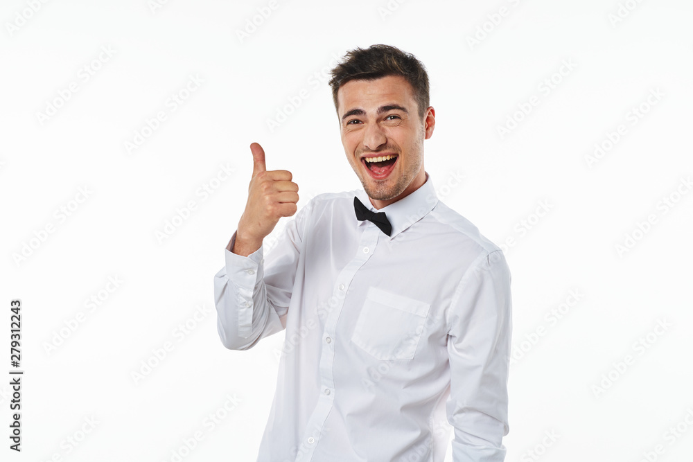 young man with thumbs up young man with thumbs up