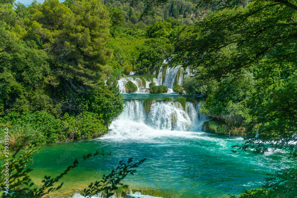Waterfalls at National Park Krka, Dalmatia, Croatia Waterfalls at National Park Krka, Dalmatia, Croatia