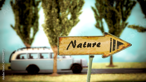 Street Sign to Nature