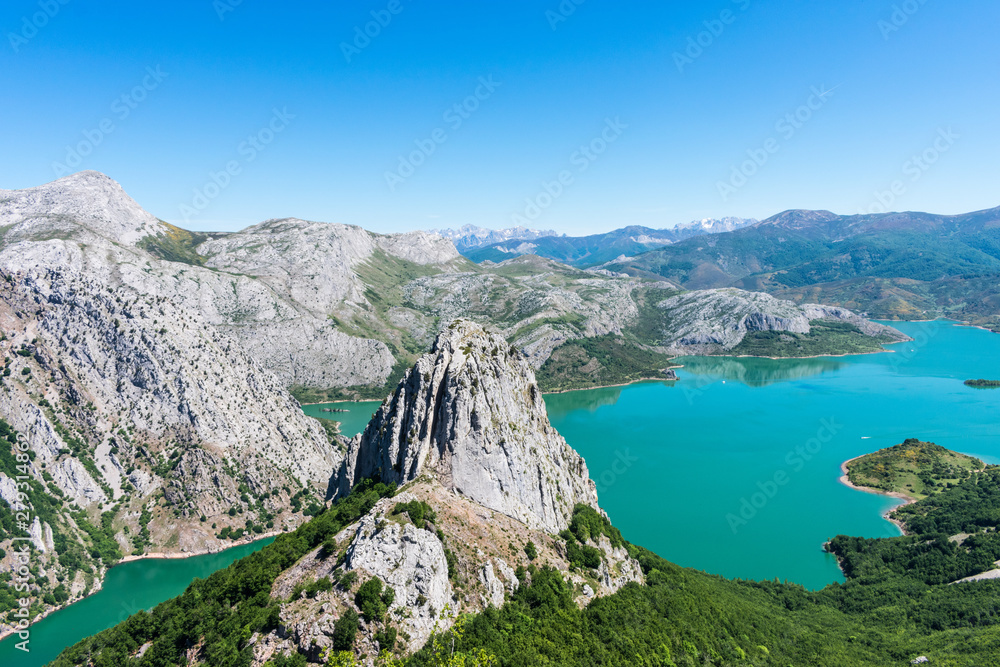 Peaks of Europe in Spain from Riaño reservoir