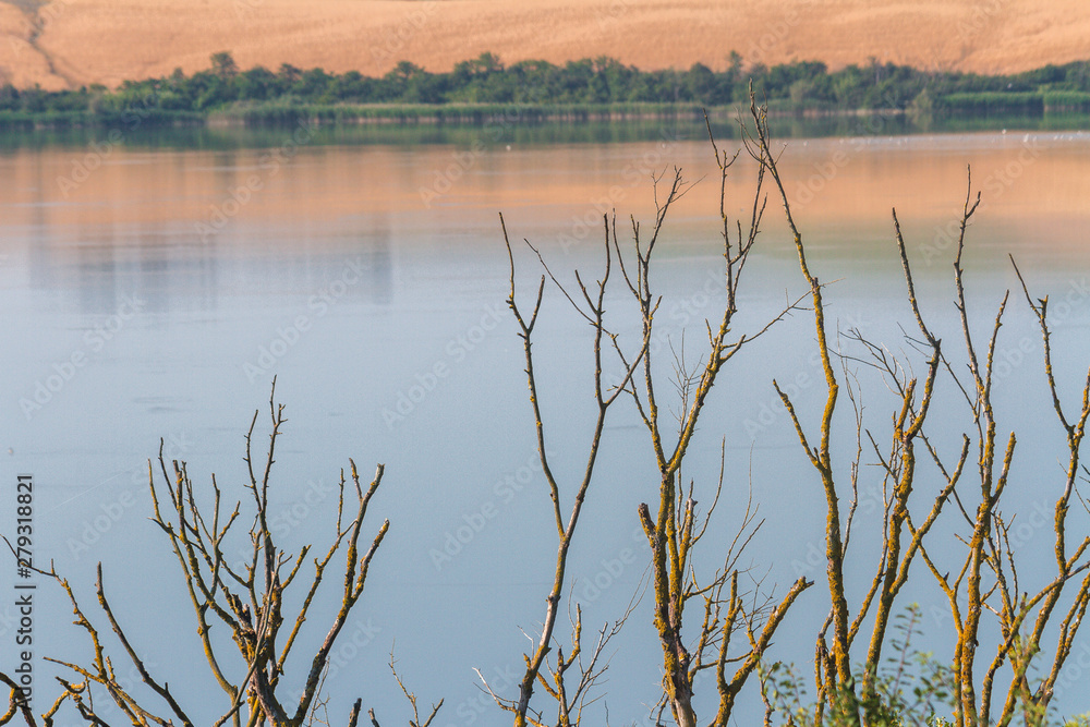 beautiful lake immersed in the fantastic countryside near Florence beautiful lake immersed in the fantastic countryside near Florence