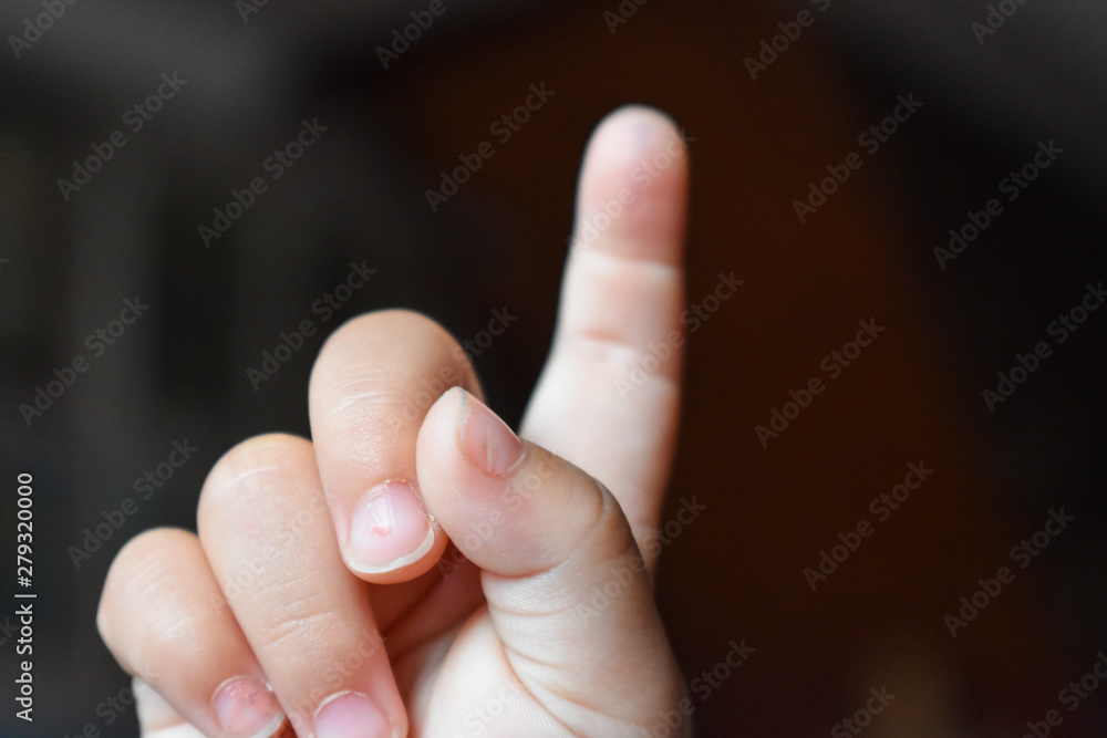 isolated child hand pointing to something isolated child hand pointing to something