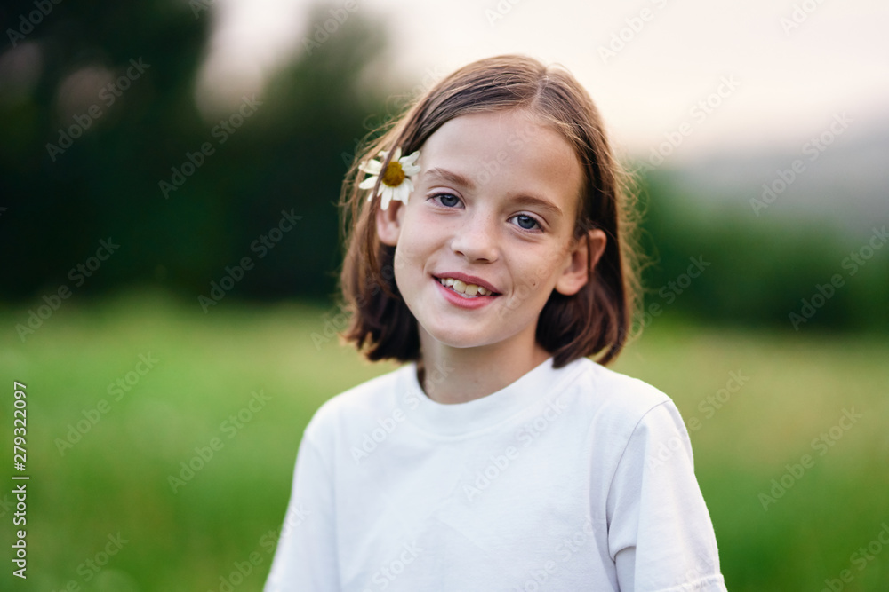portrait of a girl in park portrait of a girl in park