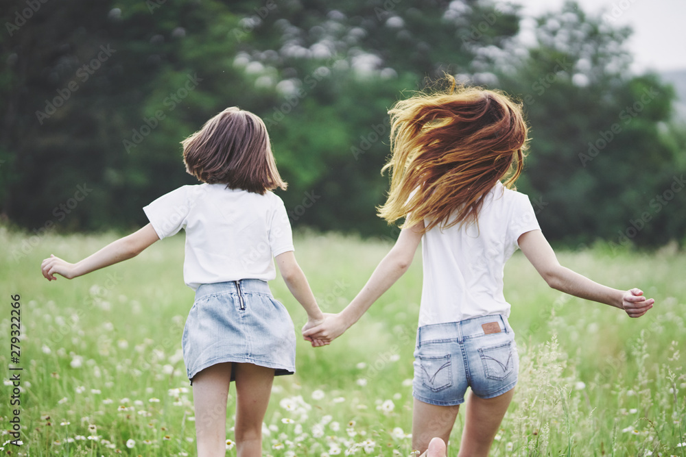 Fototapeta premium happy mother and daughter