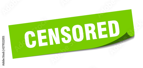 censored sticker. censored square isolated sign. censored