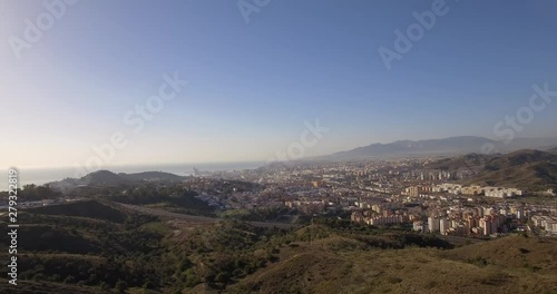 4K Aerial, Cityscape Malaga, Andalusia, Spain photo