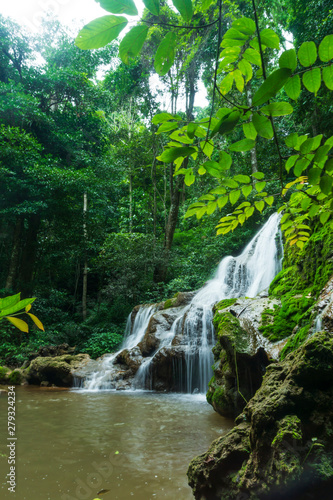 Waterfalls in the rainy season  wetness in the rainy season