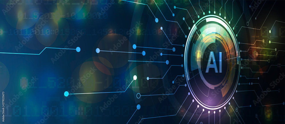 Obraz premium Conceptual technology illustration of artificial intelligence