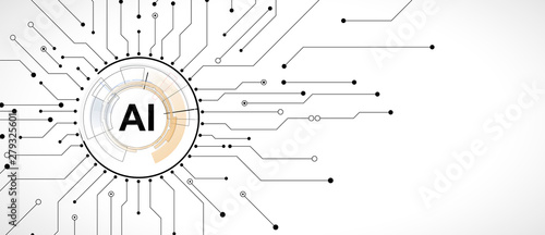 Conceptual technology illustration of artificial intelligence