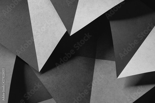  Background with geometric shapes of paper, composition abstract