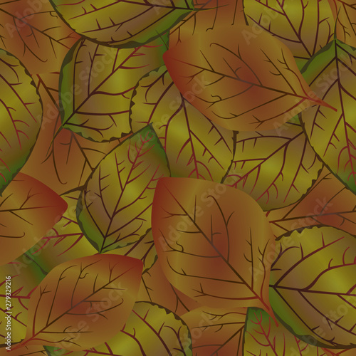 seamless pattern fall foliage trees trees background nature wallpapers time of year