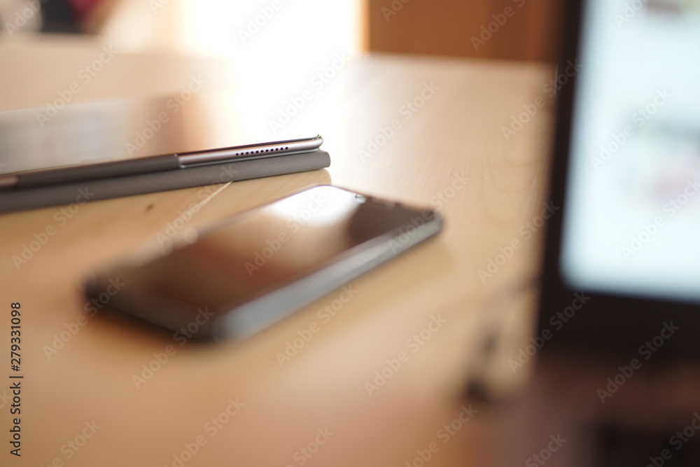 tablet with blank screen