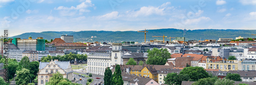 View of the city of Kassel in Germany from above photo