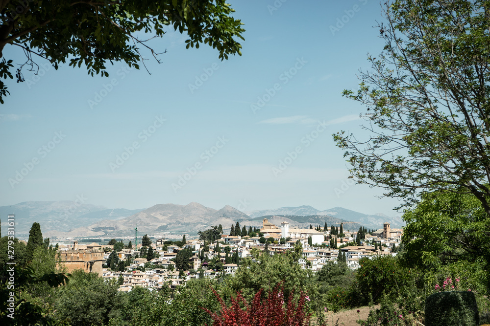 Alhambra paisaje albaycin pomo decoración árabe en Granada