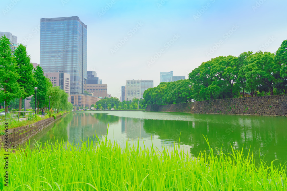 皇居周辺の風景(東京、日本) 皇居周辺の風景(東京、日本)