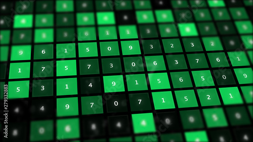 Bingo game numbers abstract board.
