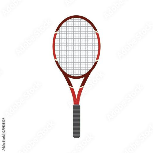 Vector tennis racquet racket icon flat isolated © sabelskaya