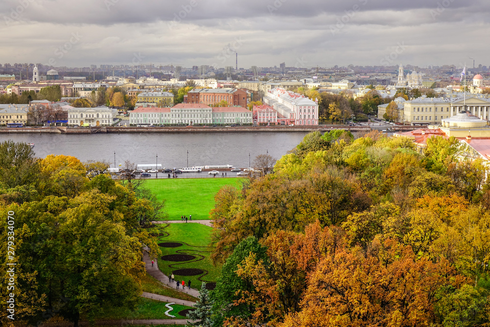Cityscape of Saint Petersburg in Russia