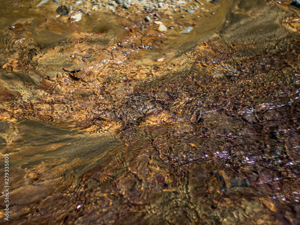 Fototapeta premium dirty brook and rusty water
