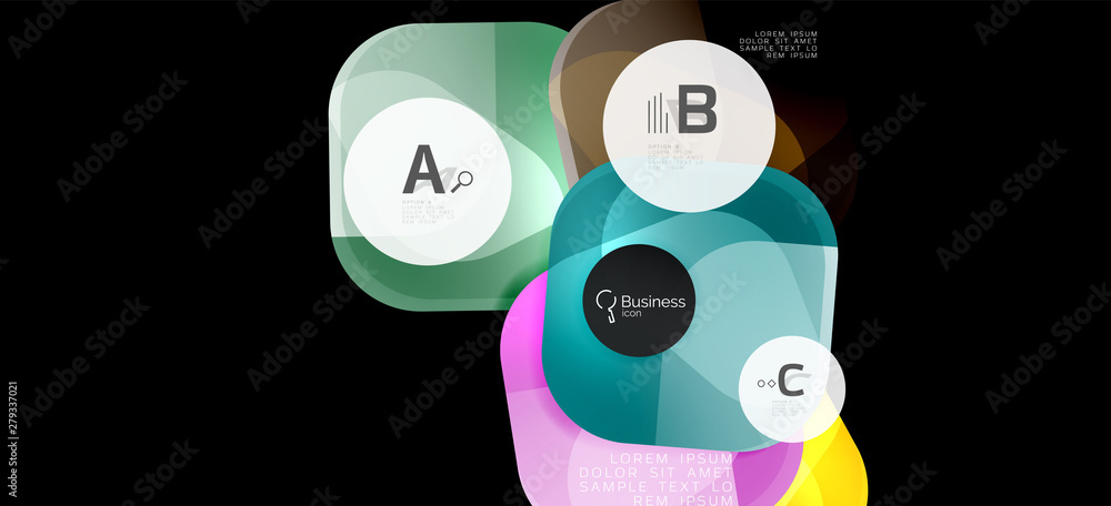 Retro colorful geometric background - circles on black, great design for any purposes. Creative minimal concept Retro colorful geometric background - circles on black, great design for any purposes. Creative minimal concept