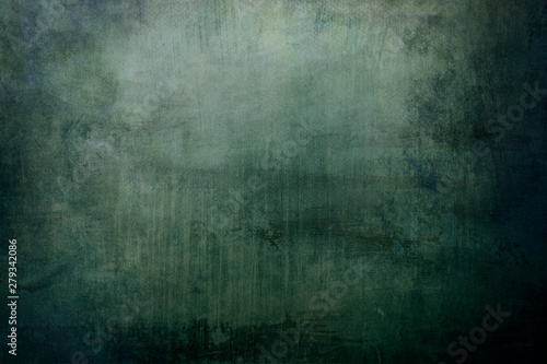 dark green grungy canvas background or texture