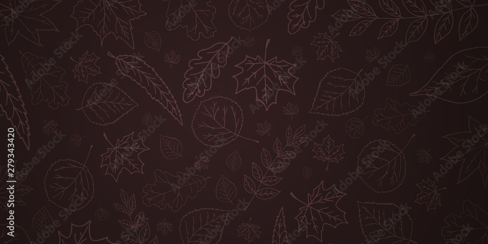 Φωτογραφία Autumn background with leaves for shopping sale or promo poster and frame leaflet or web banner and social media