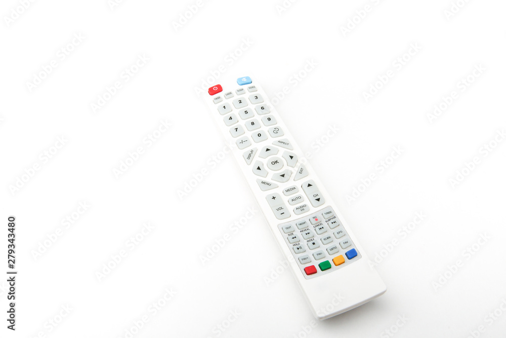 white remote for tv on white background white remote for tv on white background