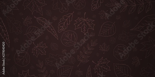 Autumn background with leaves for shopping sale or promo poster and frame leaflet or web banner and social media.